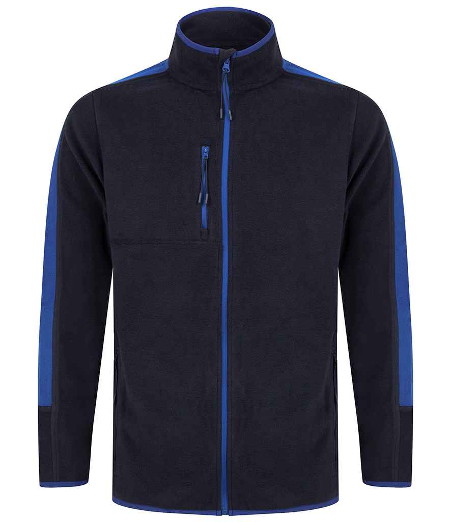 Finden and Hales Unisex Micro Fleece Jacket in Navy Royal Blue by Finden + Hales — Custom branded clothing by Print Press, featuring premium embroidery produced in our specialist print lab in the UK.