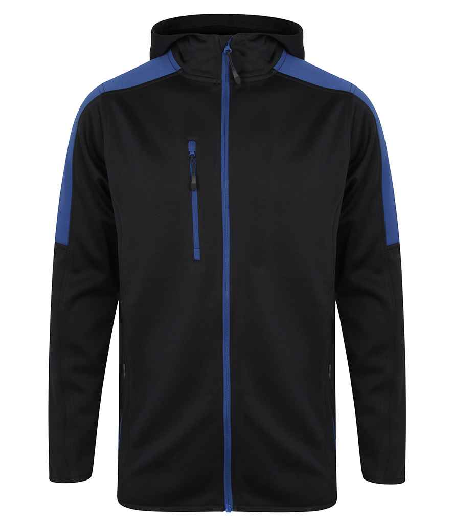 Finden and Hales Active Soft Shell Jacket in Navy Royal Blue by Finden + Hales — Custom branded clothing by Print Press, featuring premium embroidery produced in our specialist print lab in the UK.