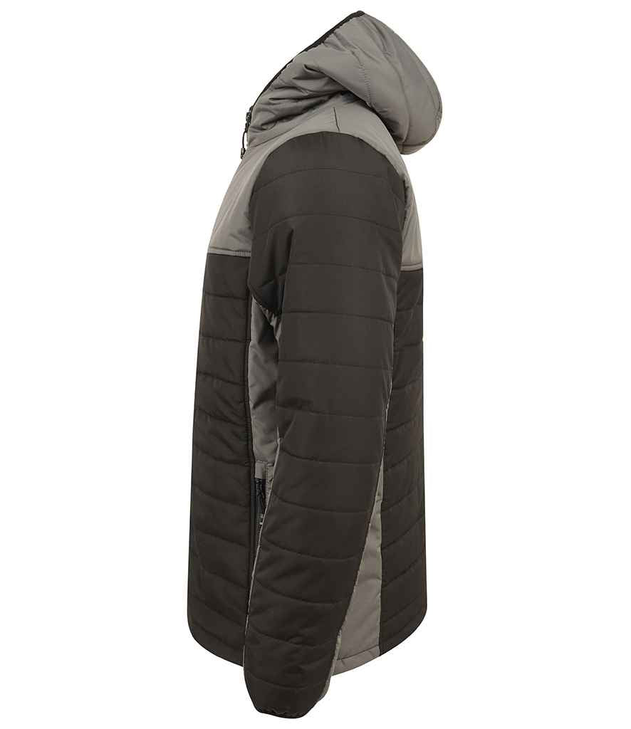 Finden and Hales Contrast Padded Jacket in by Finden + Hales — Custom branded clothing by Print Press, featuring premium embroidery produced in our specialist print lab in the UK.