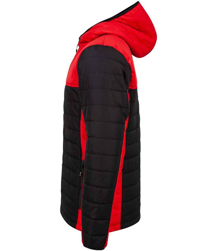 Finden and Hales Contrast Padded Jacket in by Finden + Hales — Custom branded clothing by Print Press, featuring premium embroidery produced in our specialist print lab in the UK.