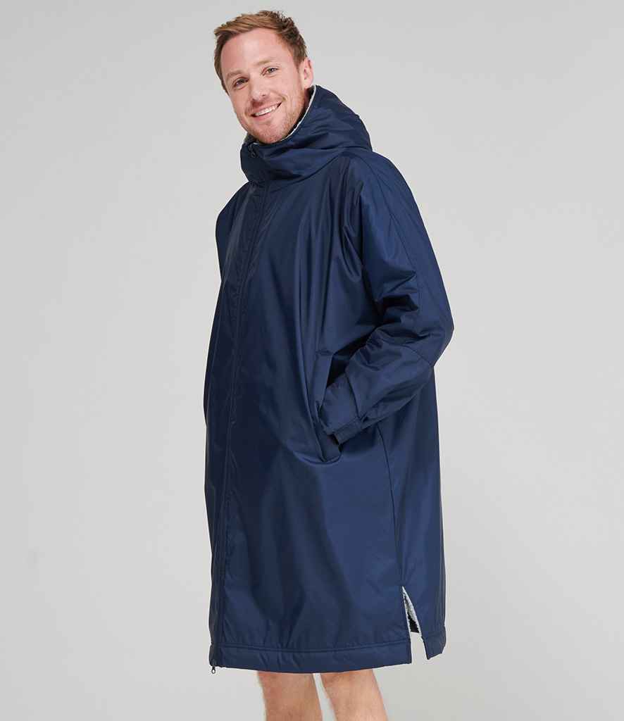 Finden & Hales Adults All Weather Robe in ONE Navy by Finden + Hales — Custom branded clothing by Print Press, featuring premium embroidery produced in our specialist print lab in the UK.