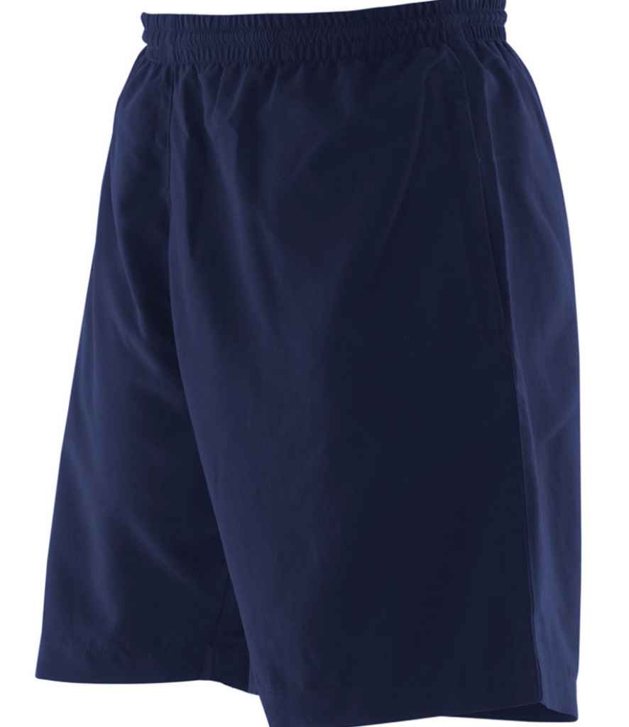 Finden and Hales Microfibre Shorts in Navy by Finden + Hales — Custom branded clothing by Print Press, featuring premium embroidery produced in our specialist print lab in the UK.