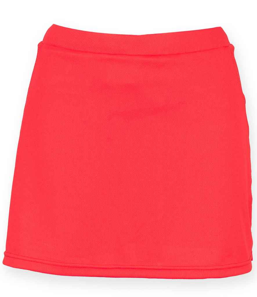 Finden and Hales Ladies Skort in Red by Finden + Hales — Custom branded clothing by Print Press, featuring premium embroidery produced in our specialist print lab in the UK.