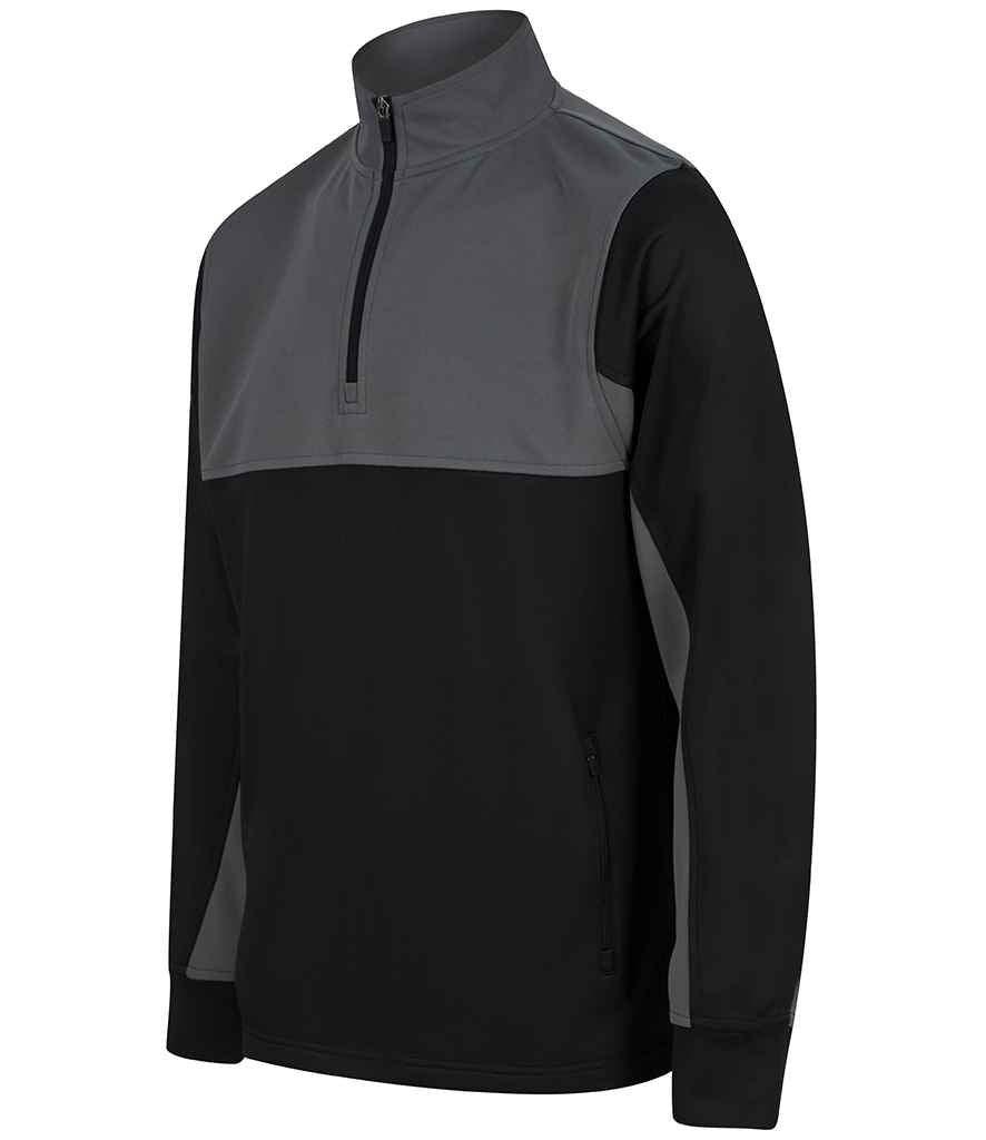 Finden and Hales 1/4 Zip Tracksuit Top in by Finden + Hales — Custom branded clothing by Print Press, featuring premium embroidery produced in our specialist print lab in the UK.