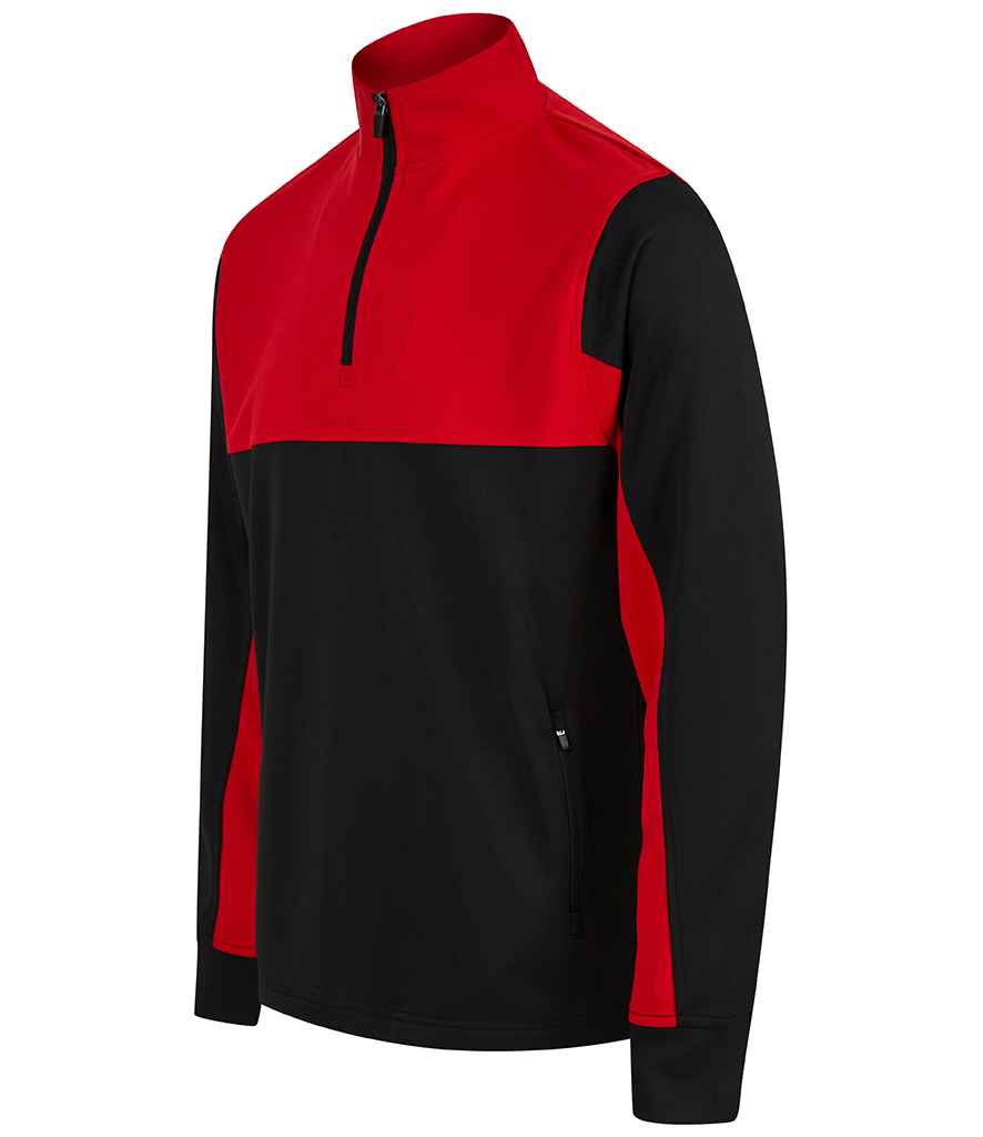 Finden and Hales 1/4 Zip Tracksuit Top in by Finden + Hales — Custom branded clothing by Print Press, featuring premium embroidery produced in our specialist print lab in the UK.