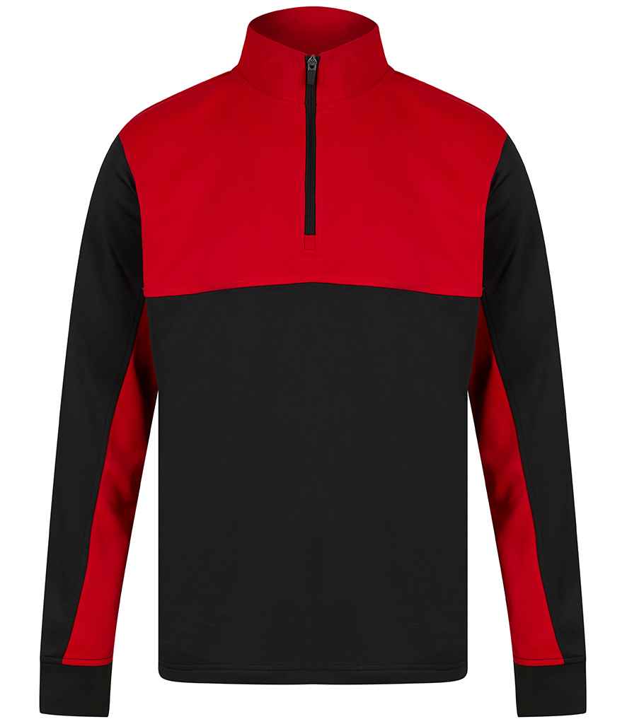 Finden and Hales 1/4 Zip Tracksuit Top in by Finden + Hales — Custom branded clothing by Print Press, featuring premium embroidery produced in our specialist print lab in the UK.