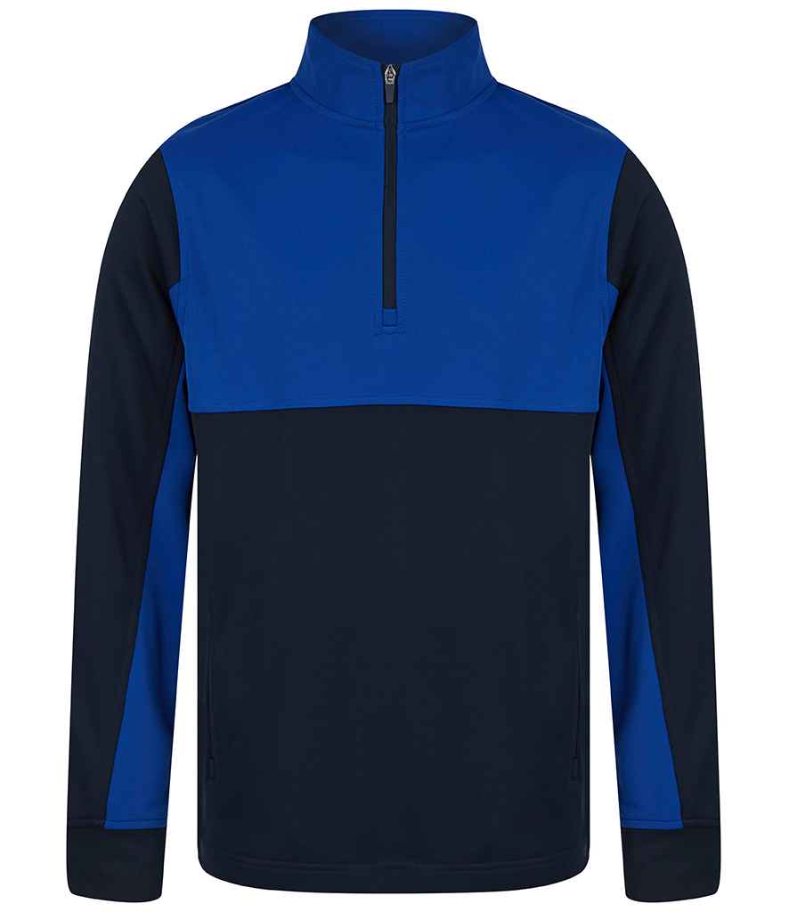 Finden and Hales 1/4 Zip Tracksuit Top in by Finden + Hales — Custom branded clothing by Print Press, featuring premium embroidery produced in our specialist print lab in the UK.