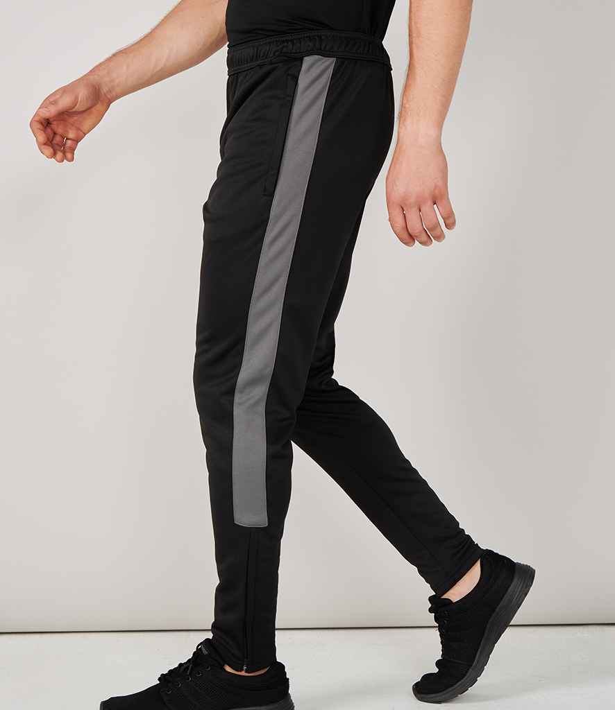 Finden and Hales Knitted Tracksuit Pants in Black Gunmetal by Finden + Hales — Custom branded clothing by Print Press, featuring premium embroidery produced in our specialist print lab in the UK.