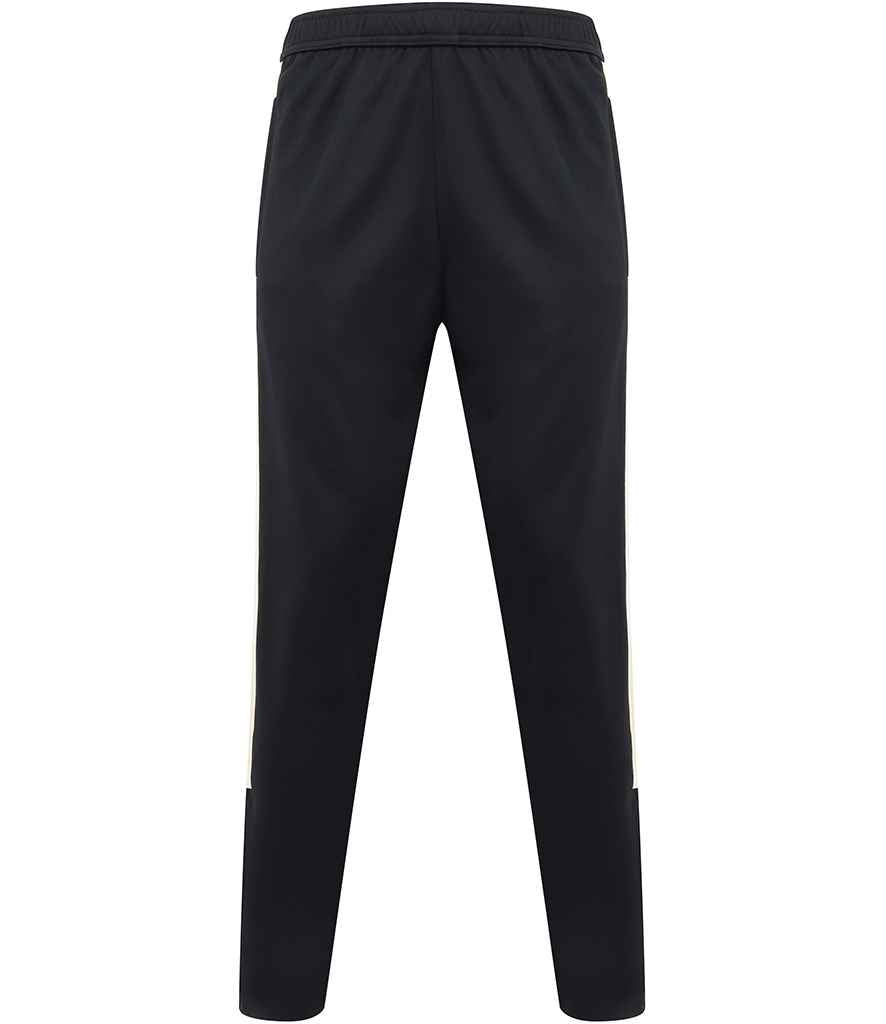 Finden and Hales Knitted Tracksuit Pants in Navy White by Finden + Hales — Custom branded clothing by Print Press, featuring premium embroidery produced in our specialist print lab in the UK.