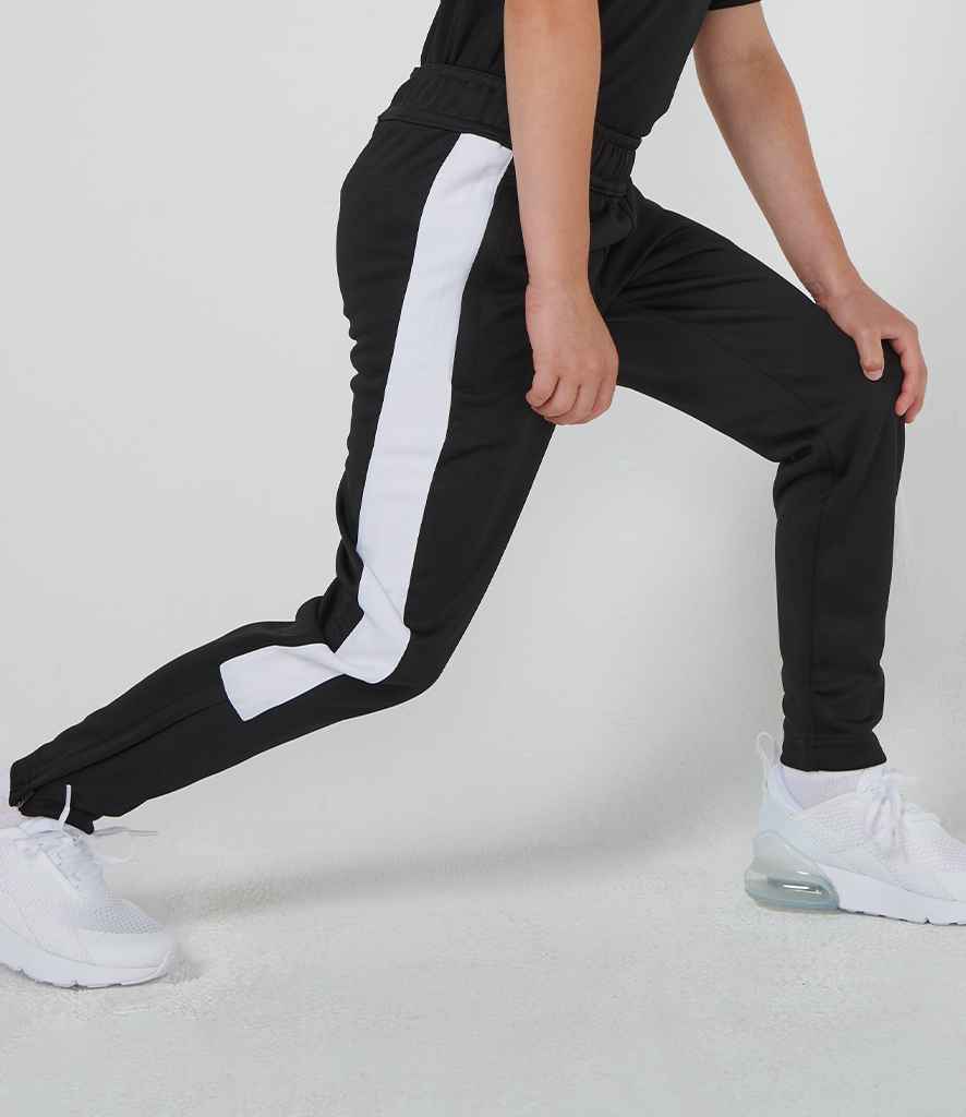 Finden and Hales Kids Knitted Tracksuit Pants in Black White by Finden + Hales — Custom branded clothing by Print Press, featuring premium embroidery produced in our specialist print lab in the UK.