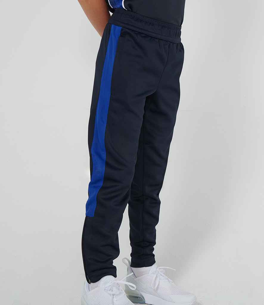 Finden and Hales Kids Knitted Tracksuit Pants in Navy Royal Blue by Finden + Hales — Custom branded clothing by Print Press, featuring premium embroidery produced in our specialist print lab in the UK.