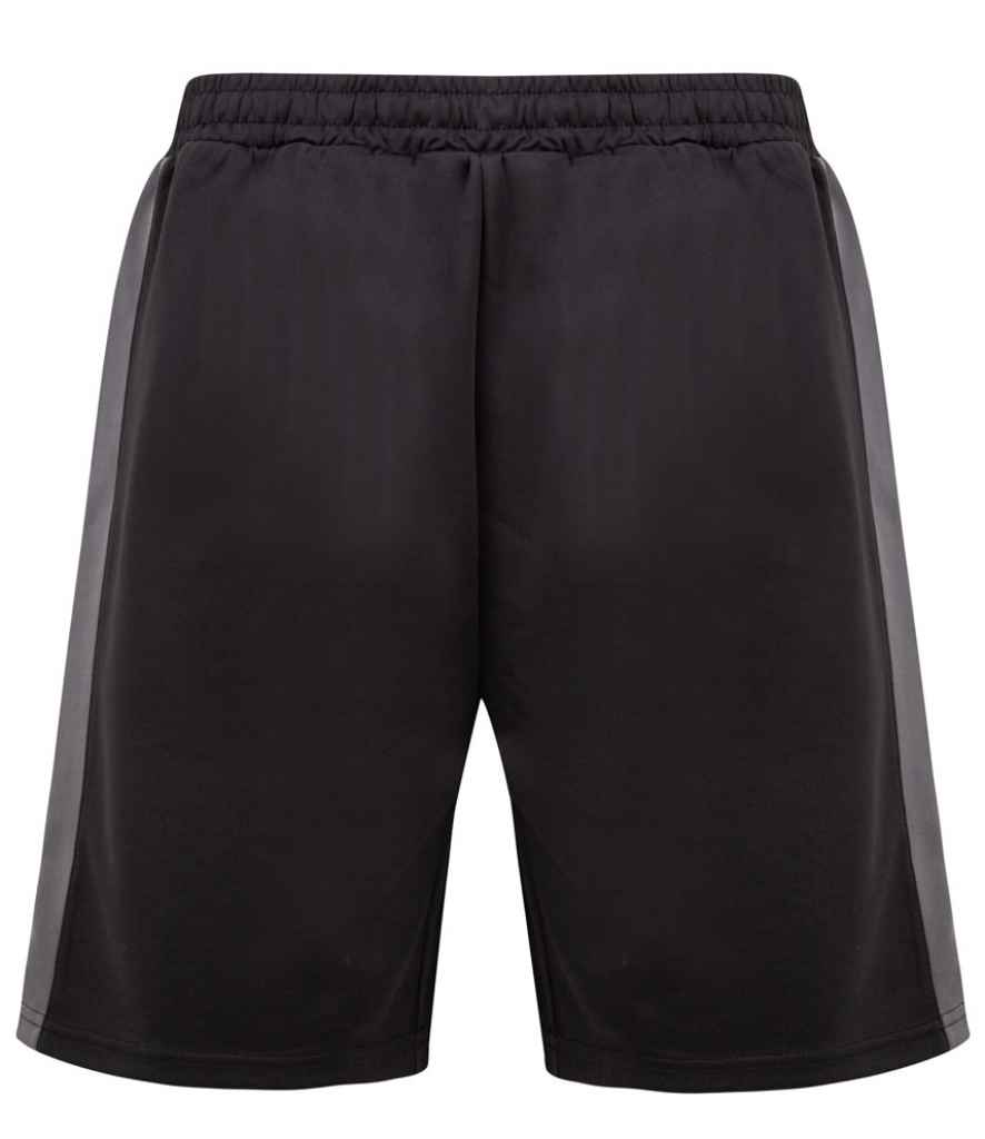 Finden and Hales Knitted Shorts in Black Gunmetal by Finden + Hales — Custom branded clothing by Print Press, featuring premium embroidery produced in our specialist print lab in the UK.