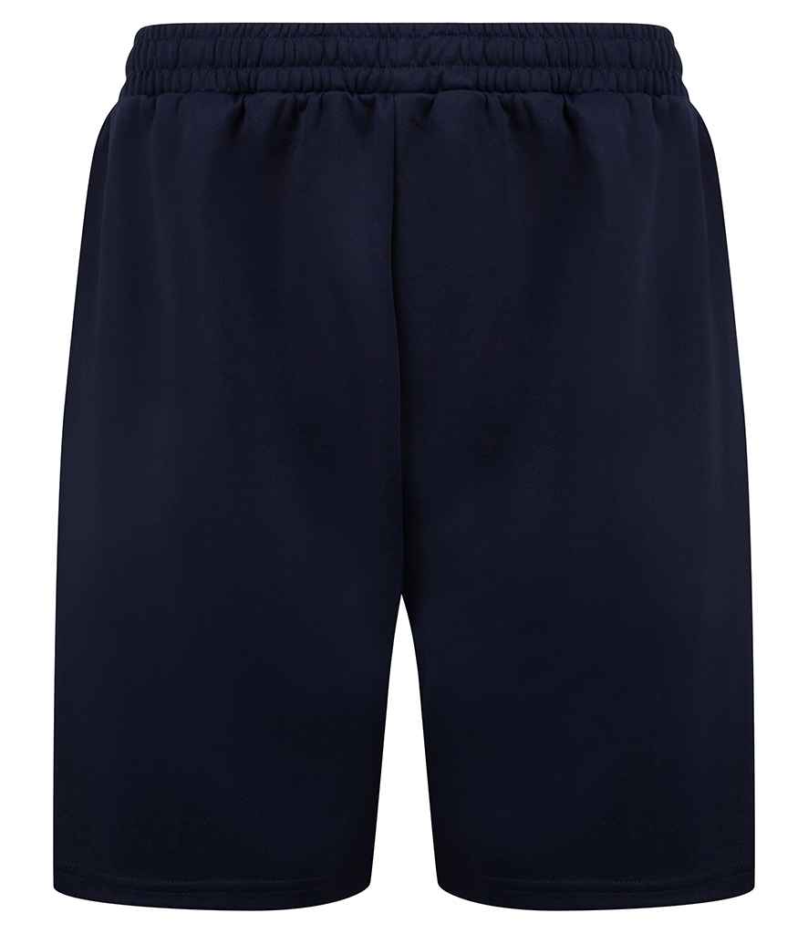 Finden and Hales Knitted Shorts in Navy Navy by Finden + Hales — Custom branded clothing by Print Press, featuring premium embroidery produced in our specialist print lab in the UK.