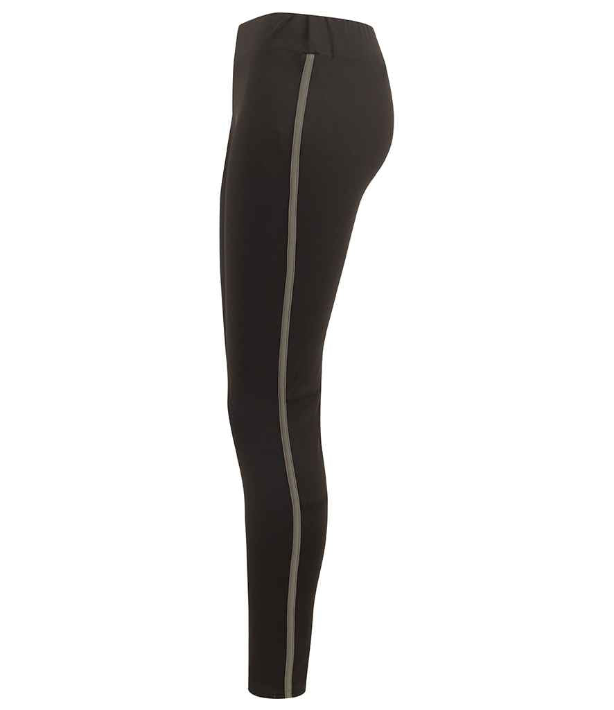 Finden and Hales Ladies Contrast Team Leggings in by Finden + Hales — Custom branded clothing by Print Press, featuring premium embroidery produced in our specialist print lab in the UK.