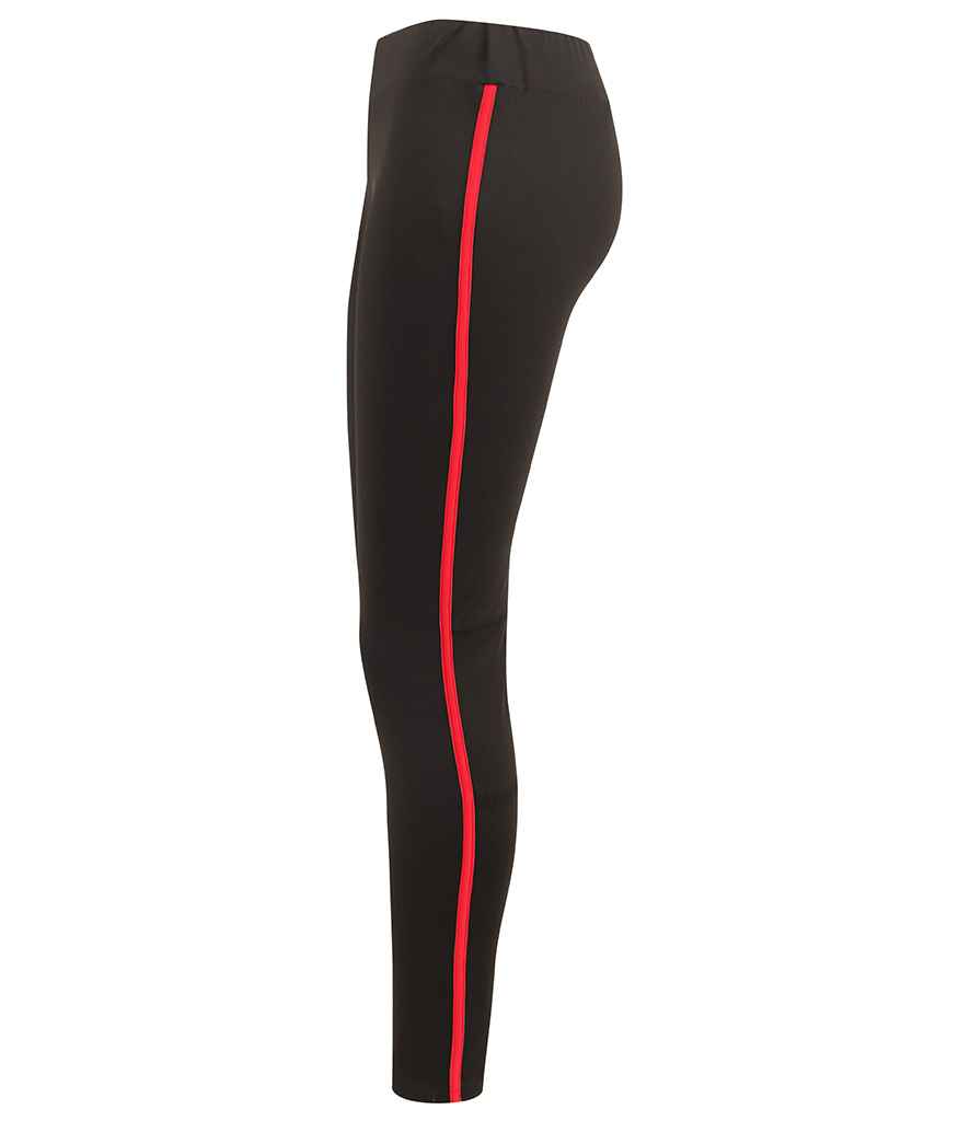 Finden and Hales Ladies Contrast Team Leggings in by Finden + Hales — Custom branded clothing by Print Press, featuring premium embroidery produced in our specialist print lab in the UK.