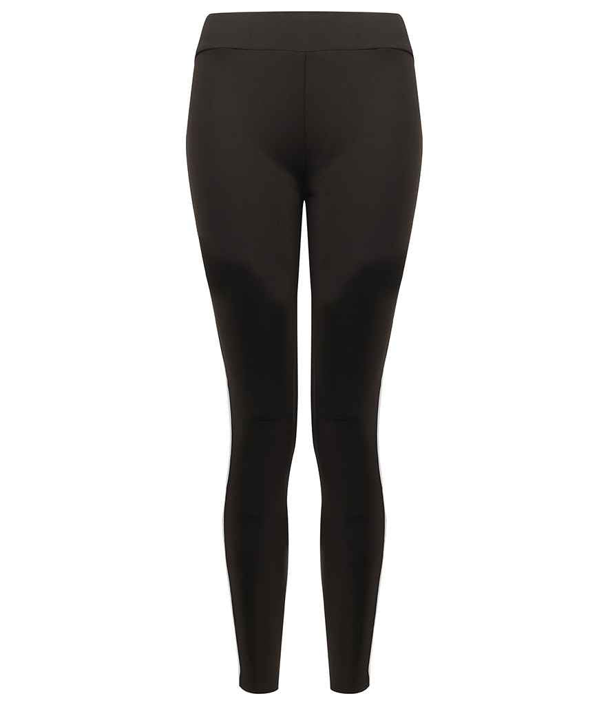 Finden and Hales Ladies Contrast Team Leggings in by Finden + Hales — Custom branded clothing by Print Press, featuring premium embroidery produced in our specialist print lab in the UK.