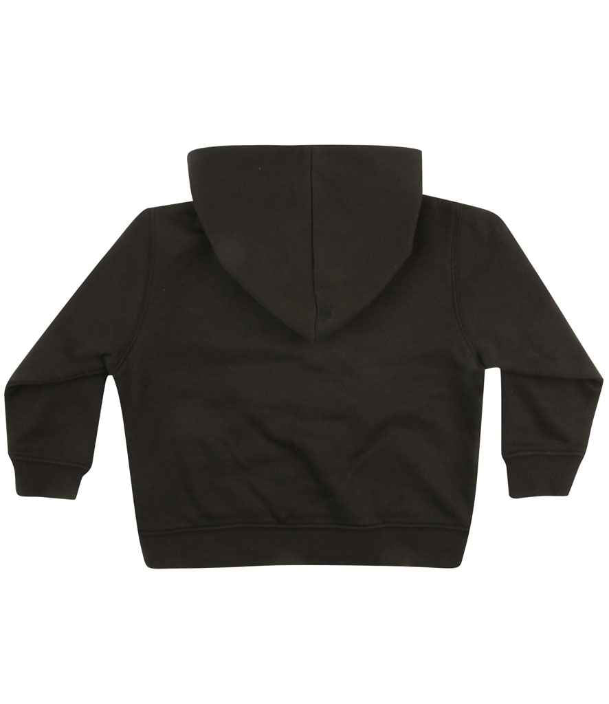 Larkwood Baby/Toddler Hooded Sweatshirt in by Larkwood — Custom branded clothing by Print Press, featuring premium embroidery produced in our specialist print lab in the UK.