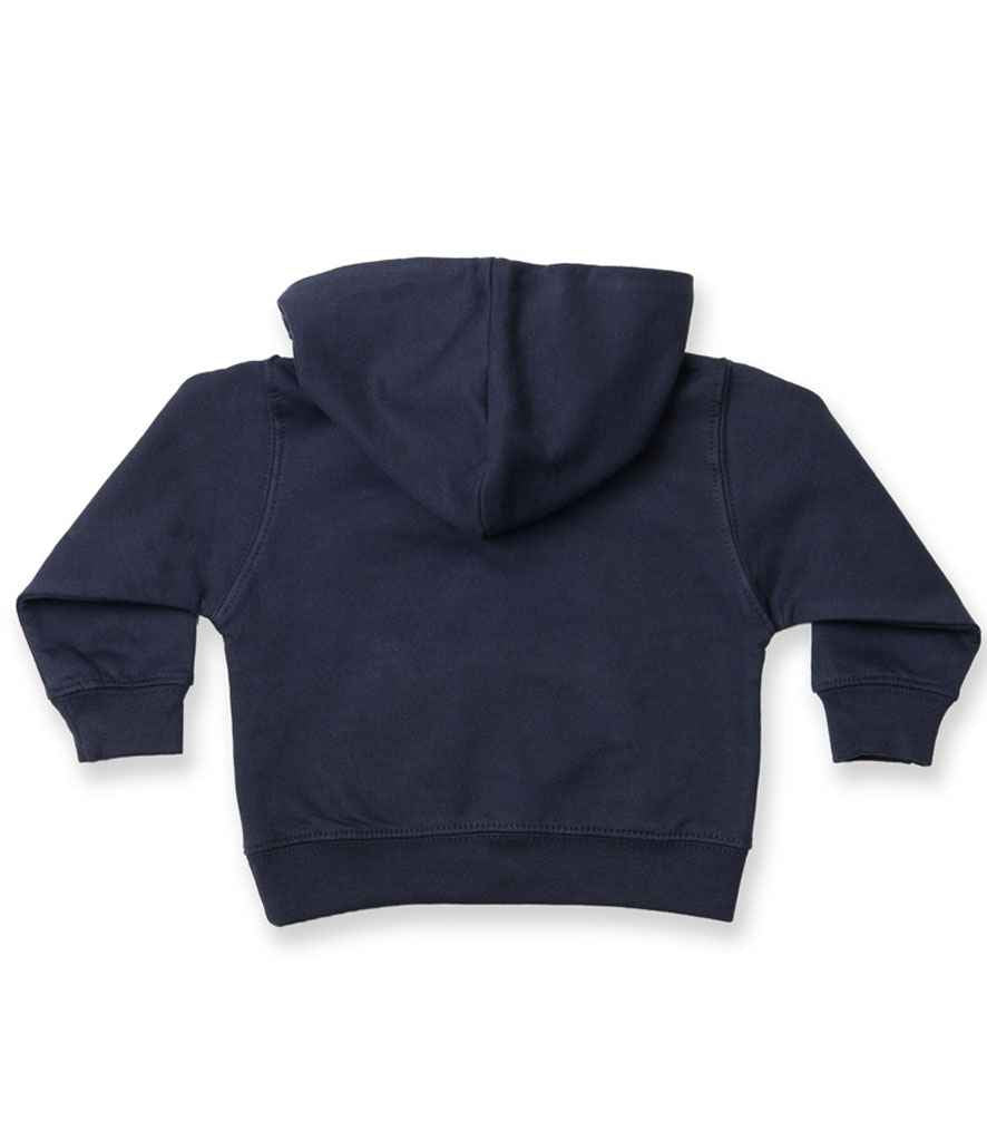 Larkwood Baby/Toddler Hooded Sweatshirt in by Larkwood — Custom branded clothing by Print Press, featuring premium embroidery produced in our specialist print lab in the UK.