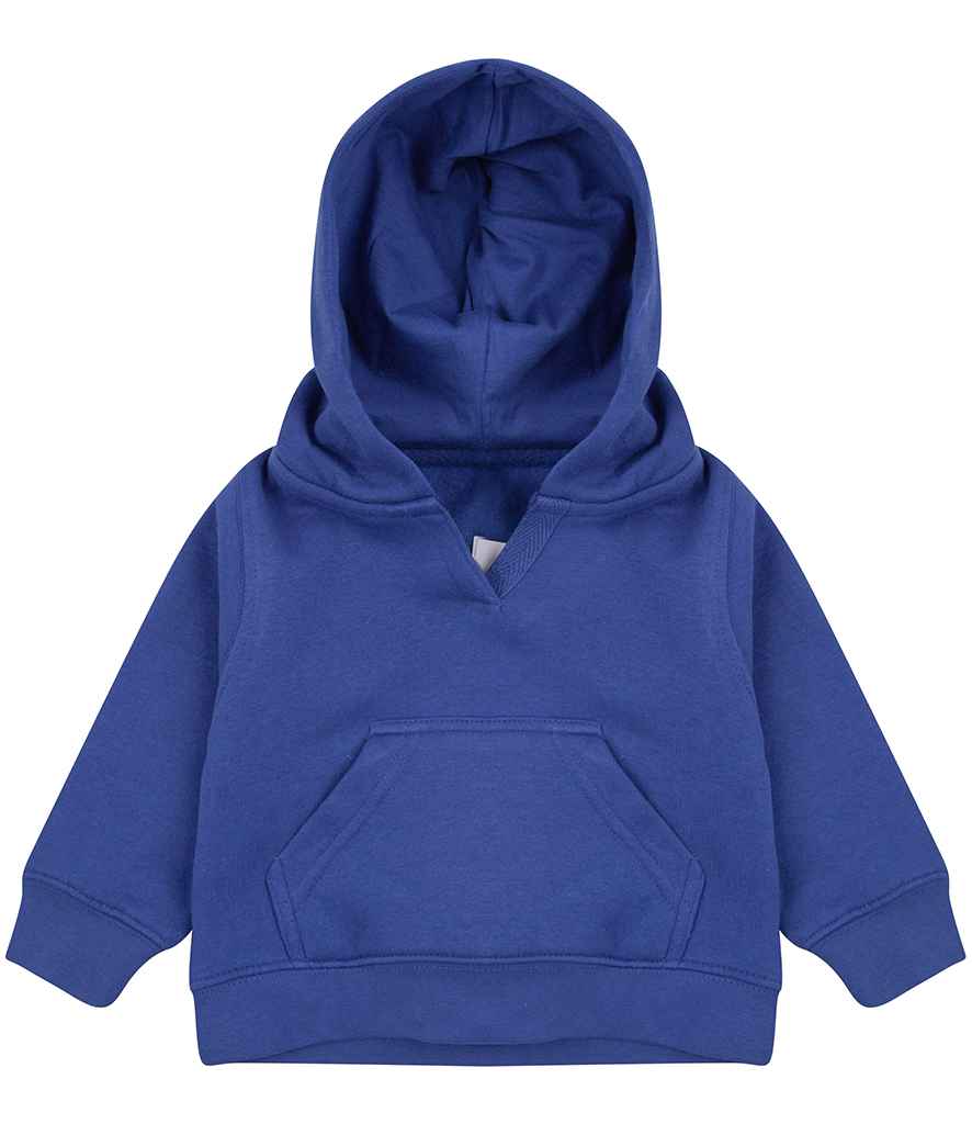 Larkwood Baby/Toddler Hooded Sweatshirt in Royal Blue by Larkwood — Custom branded clothing by Print Press, featuring premium embroidery produced in our specialist print lab in the UK.