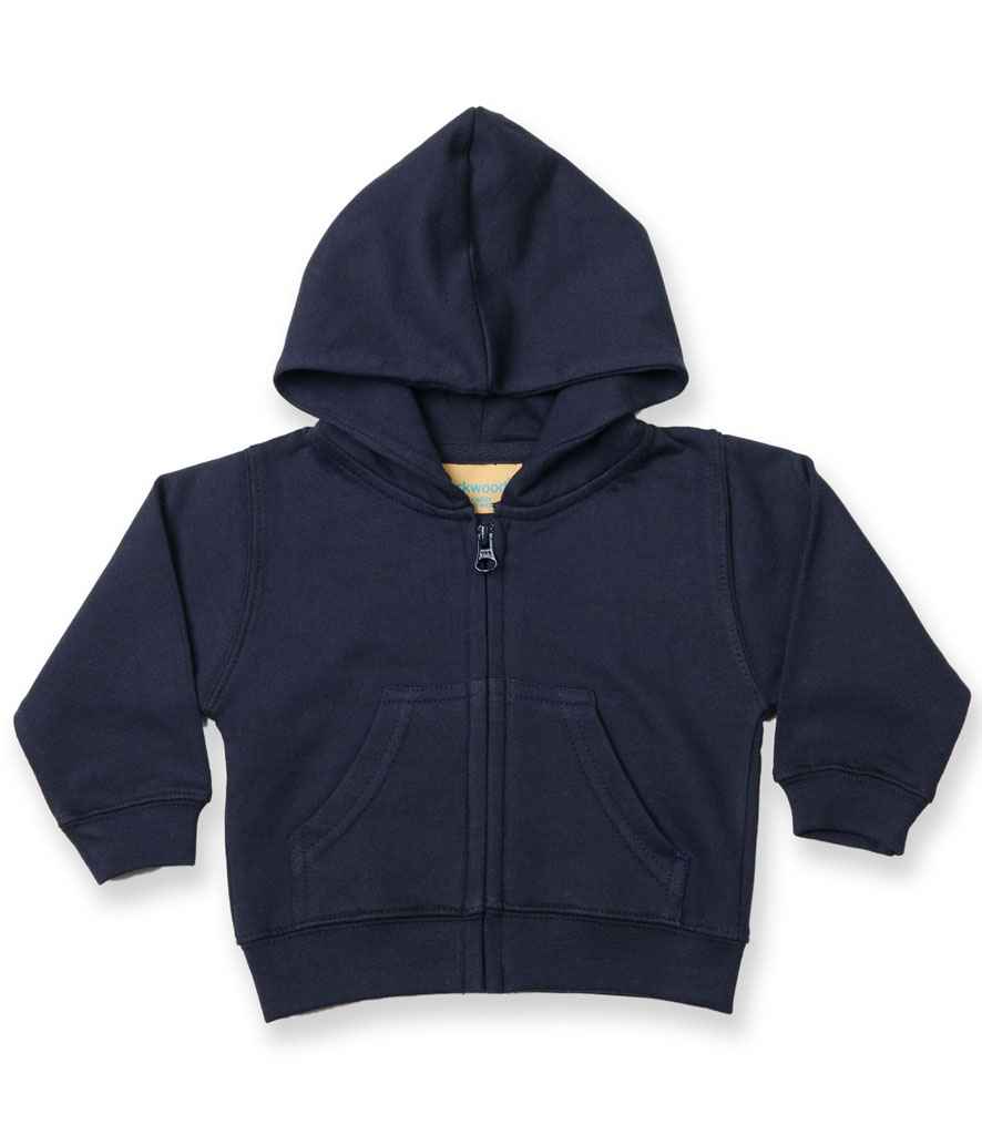 Larkwood Baby/Toddler Zip Hooded Sweatshirt in by Larkwood — Custom branded clothing by Print Press, featuring premium embroidery produced in our specialist print lab in the UK.
