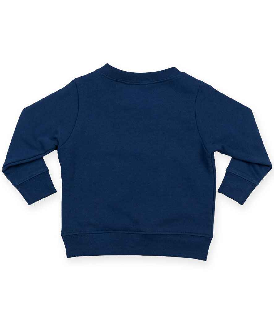 Larkwood Baby/Toddler Sweatshirt in by Larkwood — Custom branded clothing by Print Press, featuring premium embroidery produced in our specialist print lab in the UK.