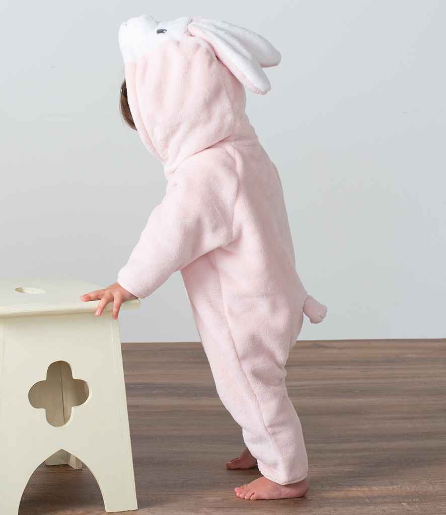 Larkwood Baby/Toddler Rabbit All In One in Pink by Larkwood — Custom branded clothing by Print Press, featuring premium embroidery produced in our specialist print lab in the UK.