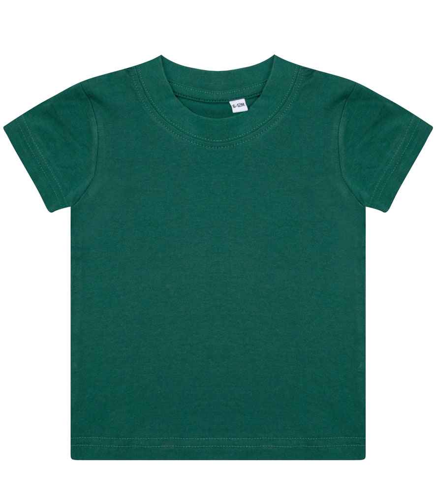 Larkwood Baby/Toddler T-Shirt in Bottle Green by Larkwood — Custom branded clothing by Print Press, featuring premium embroidery produced in our specialist print lab in the UK.