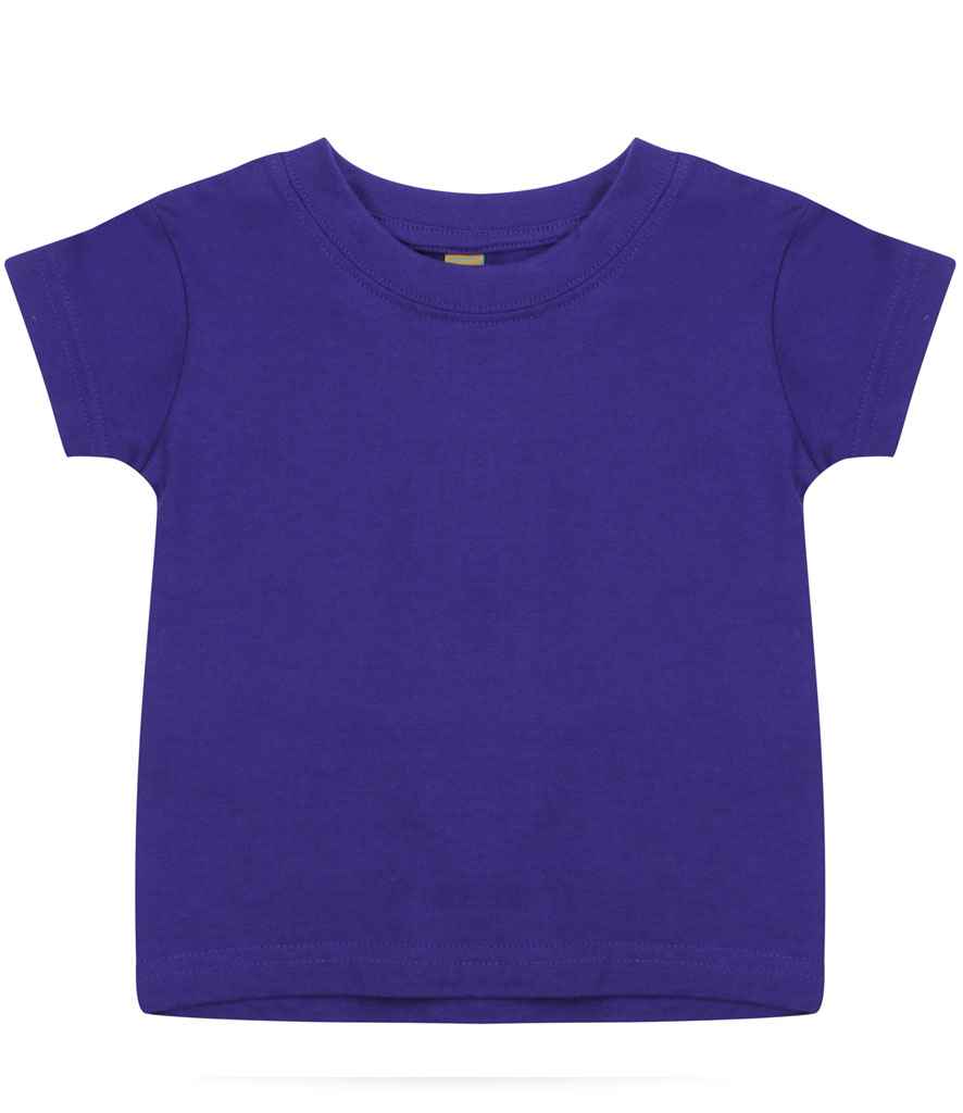 Larkwood Baby/Toddler T-Shirt in Purple by Larkwood — Custom branded clothing by Print Press, featuring premium embroidery produced in our specialist print lab in the UK.