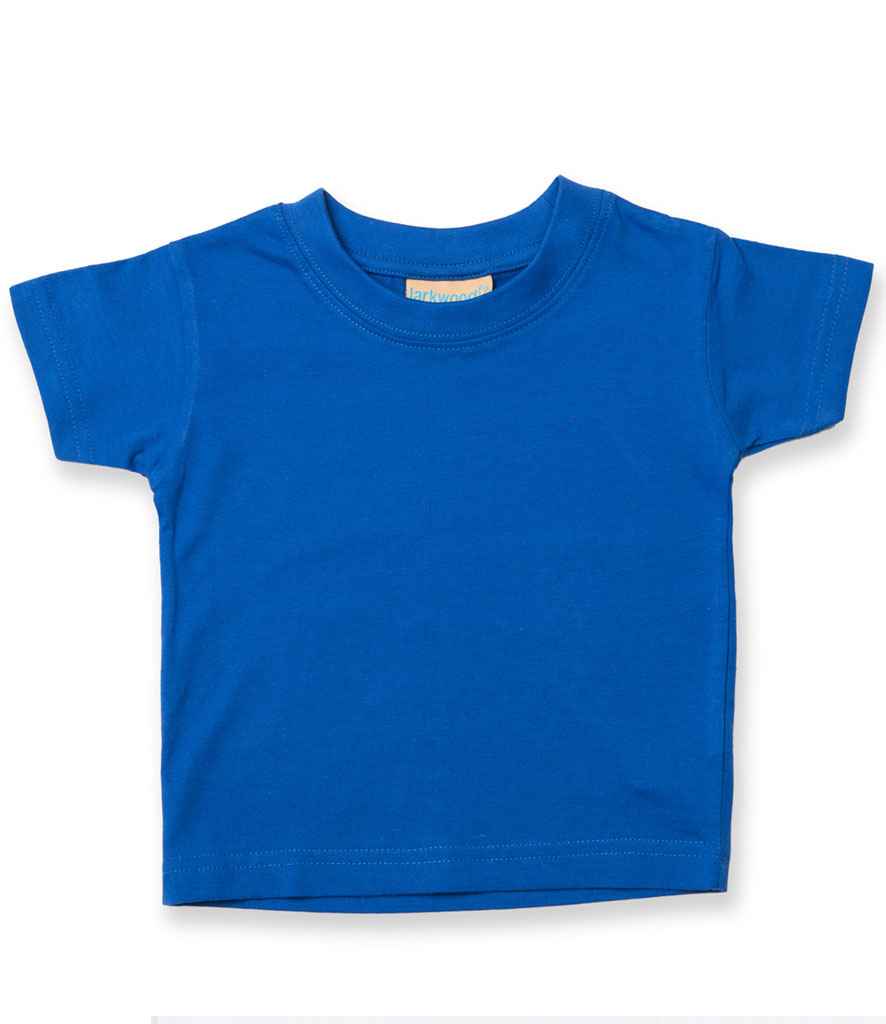 Larkwood Baby/Toddler T-Shirt in Royal Blue by Larkwood — Custom branded clothing by Print Press, featuring premium embroidery produced in our specialist print lab in the UK.