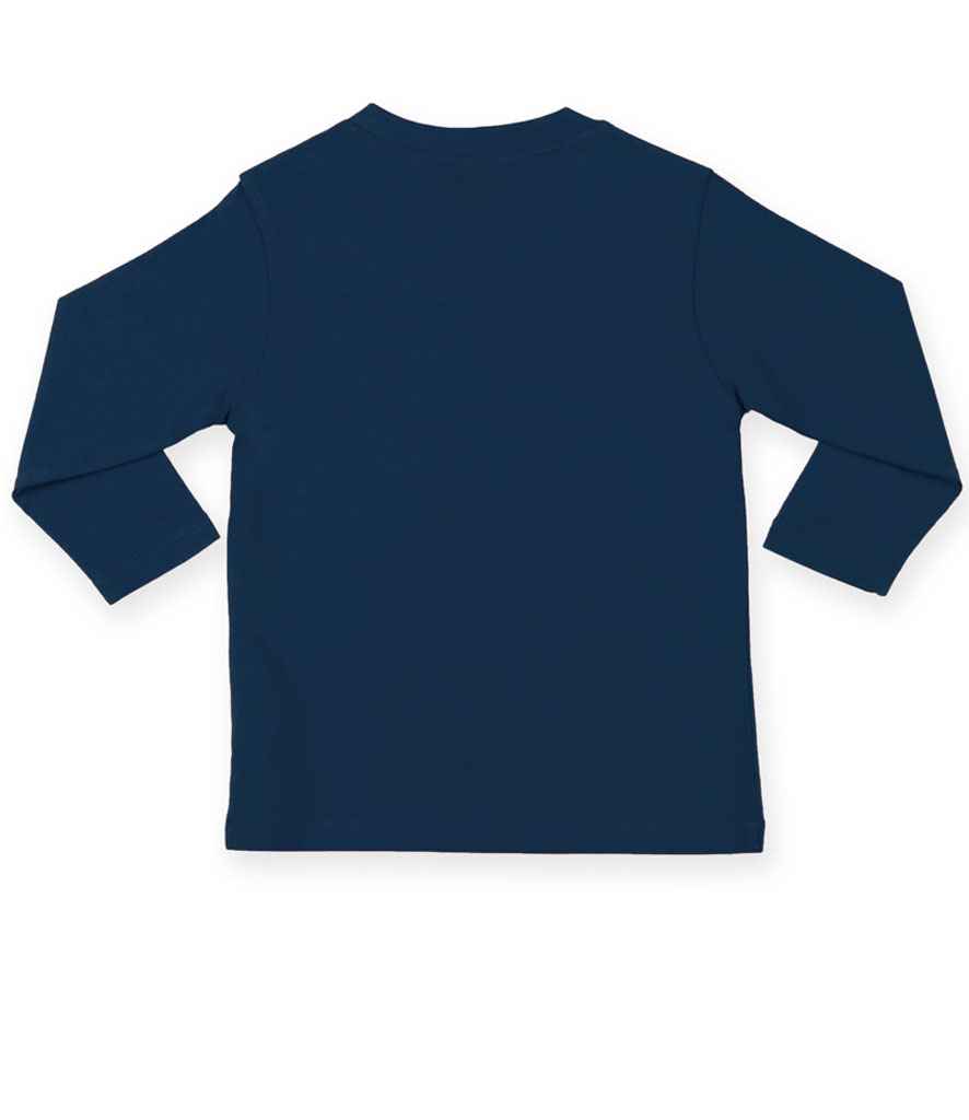 Larkwood Baby/Toddler Long Sleeve T-Shirt in by Larkwood — Custom branded clothing by Print Press, featuring premium embroidery produced in our specialist print lab in the UK.