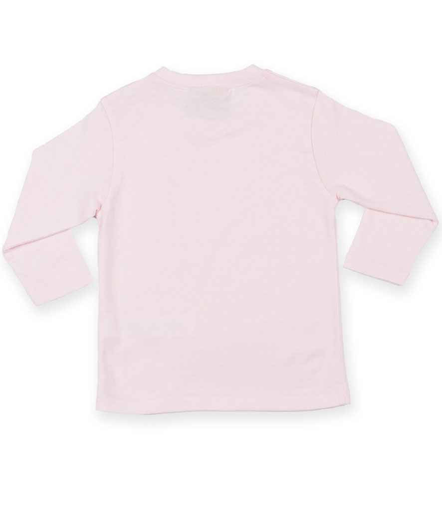Larkwood Baby/Toddler Long Sleeve T-Shirt in by Larkwood — Custom branded clothing by Print Press, featuring premium embroidery produced in our specialist print lab in the UK.