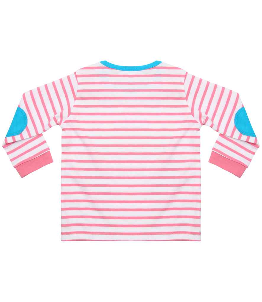 Larkwood Baby/Toddler Striped Long Sleeve T-Shirt in by Larkwood — Custom branded clothing by Print Press, featuring premium embroidery produced in our specialist print lab in the UK.