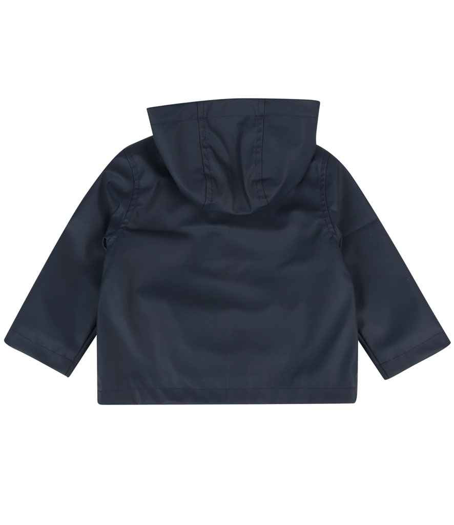 Larkwood Baby/Toddler Rain Jacket in by Larkwood — Custom branded clothing by Print Press, featuring premium embroidery produced in our specialist print lab in the UK.