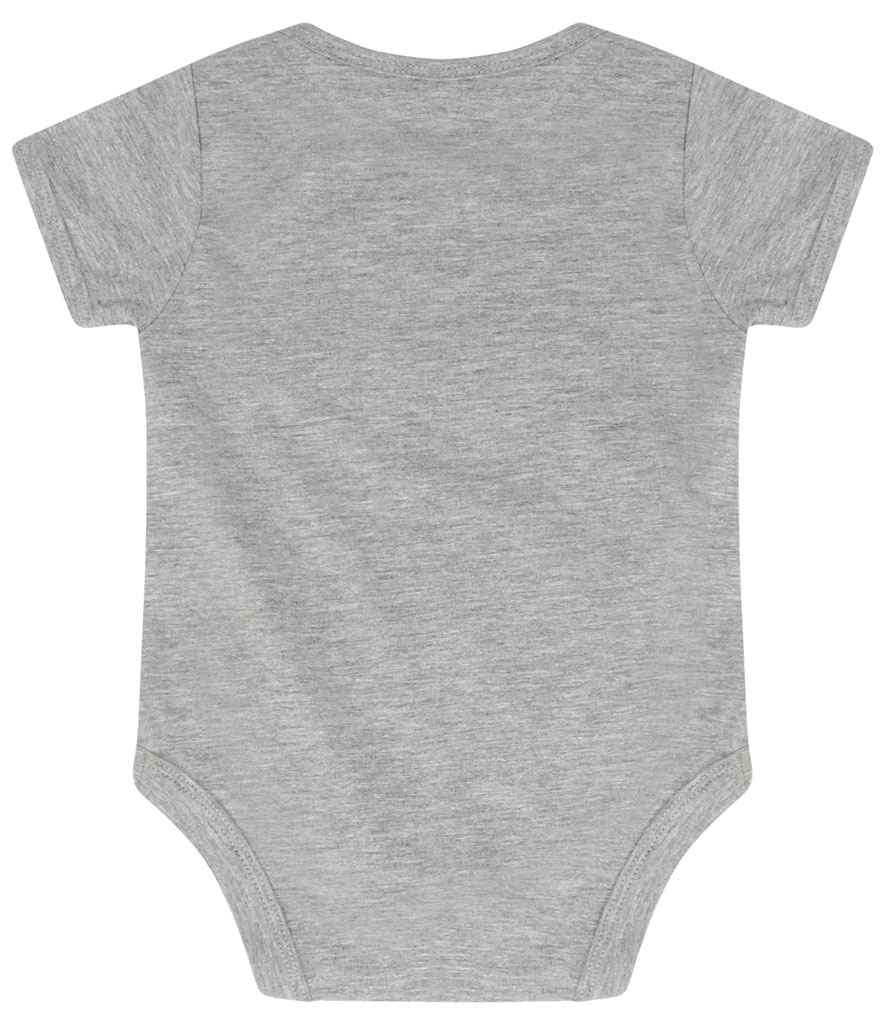 Larkwood Essential Short Sleeve Baby Bodysuit in by Larkwood — Custom branded clothing by Print Press, featuring premium embroidery produced in our specialist print lab in the UK.