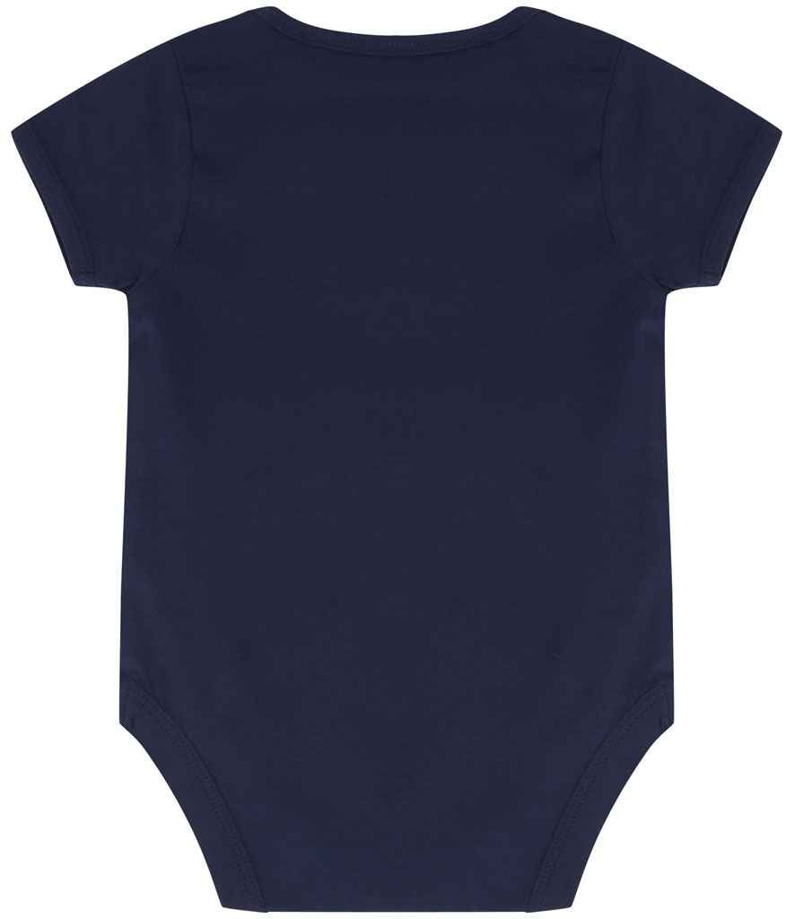 Larkwood Essential Short Sleeve Baby Bodysuit in by Larkwood — Custom branded clothing by Print Press, featuring premium embroidery produced in our specialist print lab in the UK.