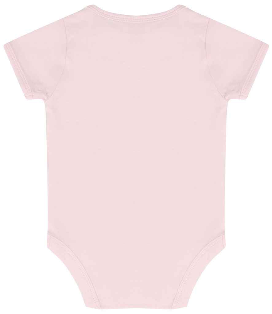 Larkwood Essential Short Sleeve Baby Bodysuit in by Larkwood — Custom branded clothing by Print Press, featuring premium embroidery produced in our specialist print lab in the UK.