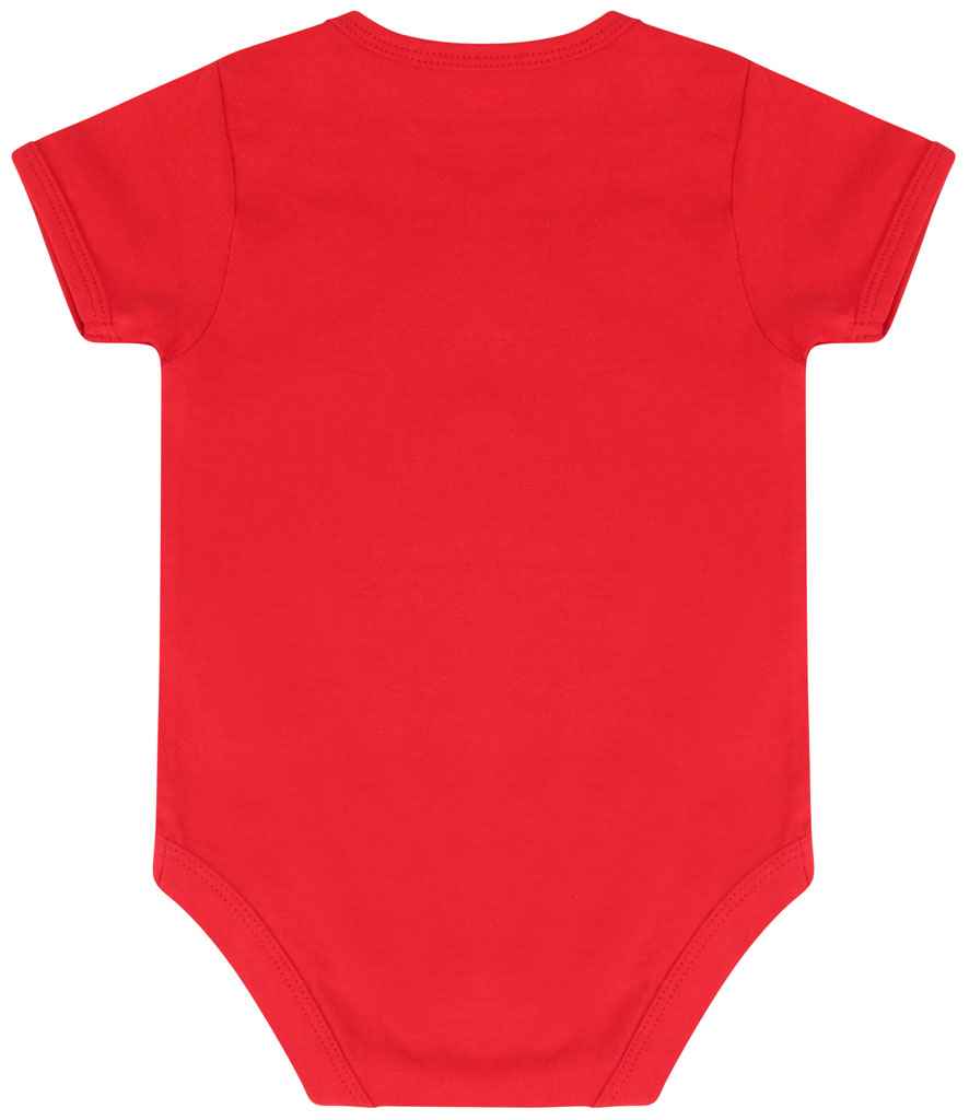 Larkwood Essential Short Sleeve Baby Bodysuit in by Larkwood — Custom branded clothing by Print Press, featuring premium embroidery produced in our specialist print lab in the UK.