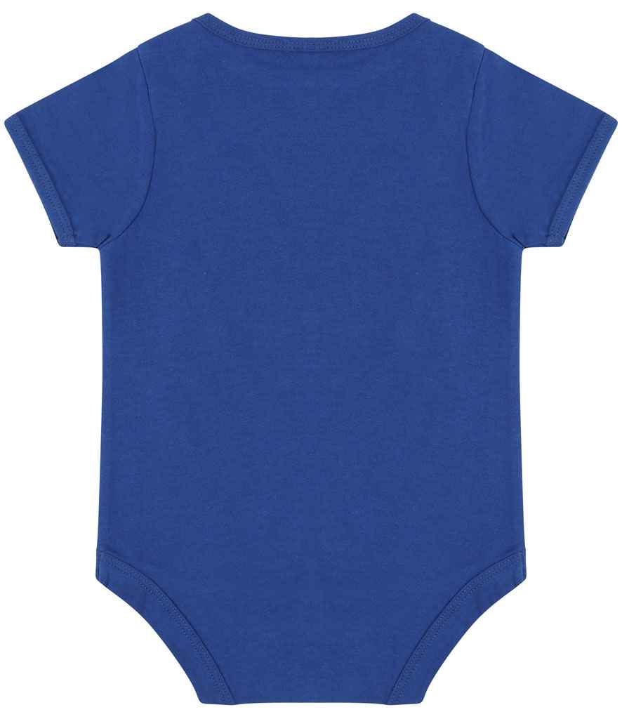 Larkwood Essential Short Sleeve Baby Bodysuit in by Larkwood — Custom branded clothing by Print Press, featuring premium embroidery produced in our specialist print lab in the UK.