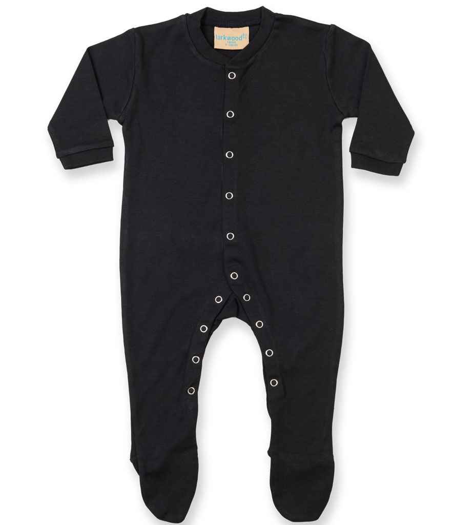 Larkwood Baby Sleepsuit in by Larkwood — Custom branded clothing by Print Press, featuring premium embroidery produced in our specialist print lab in the UK.