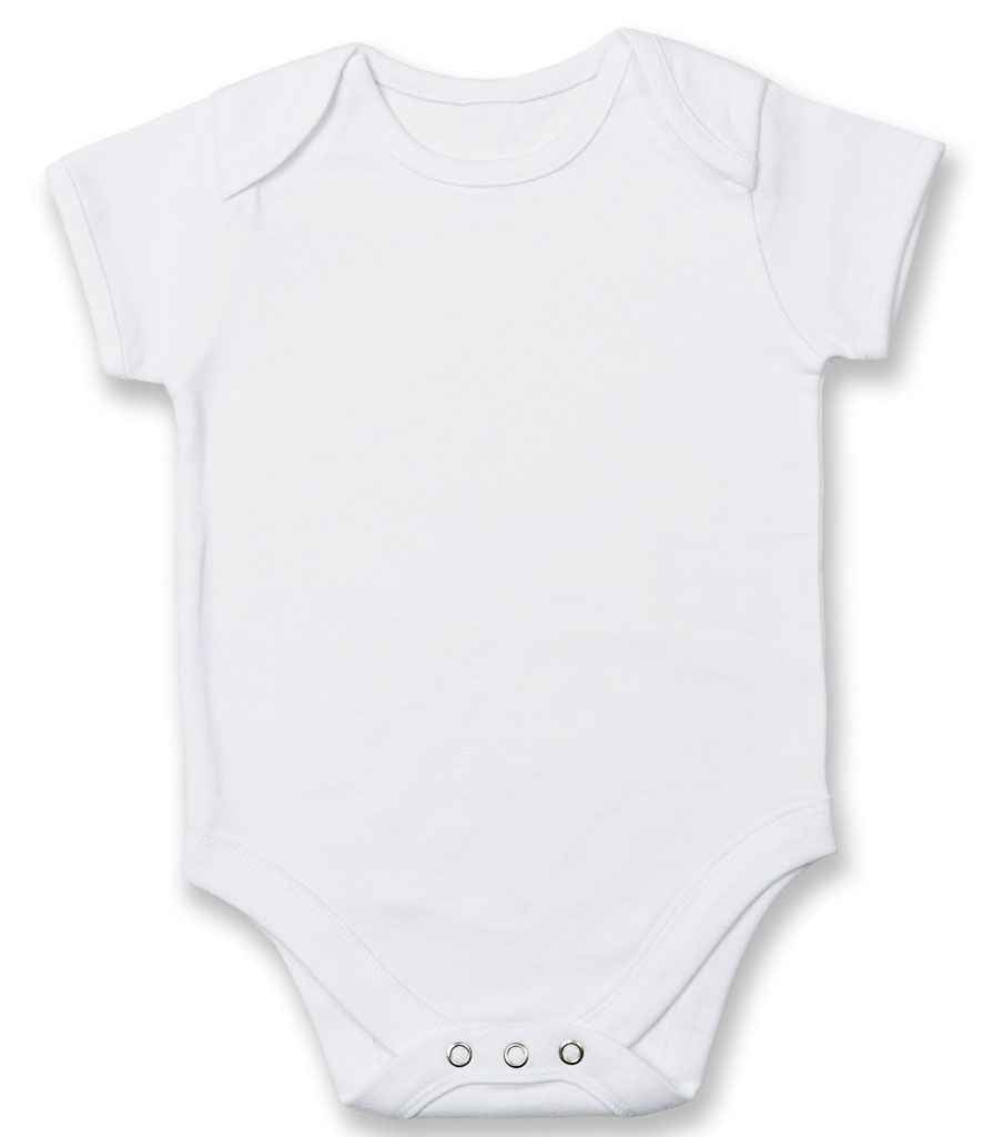 Larkwood Baby Bodysuit in by Larkwood — Custom branded clothing by Print Press, featuring premium embroidery produced in our specialist print lab in the UK.