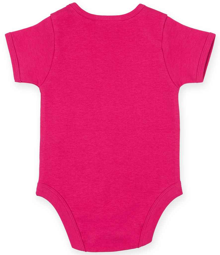 Larkwood Short Sleeve Baby Bodysuit in by Larkwood — Custom branded clothing by Print Press, featuring premium embroidery produced in our specialist print lab in the UK.