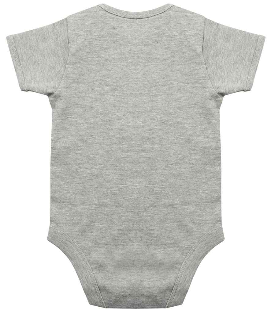Larkwood Short Sleeve Baby Bodysuit in by Larkwood — Custom branded clothing by Print Press, featuring premium embroidery produced in our specialist print lab in the UK.