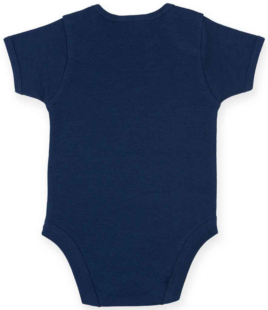 Larkwood Short Sleeve Baby Bodysuit in by Larkwood — Custom branded clothing by Print Press, featuring premium embroidery produced in our specialist print lab in the UK.