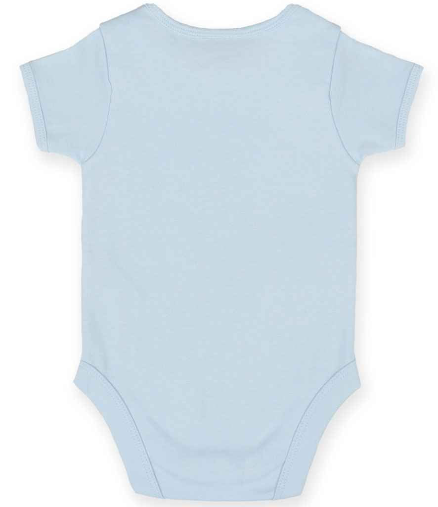 Larkwood Short Sleeve Baby Bodysuit in by Larkwood — Custom branded clothing by Print Press, featuring premium embroidery produced in our specialist print lab in the UK.