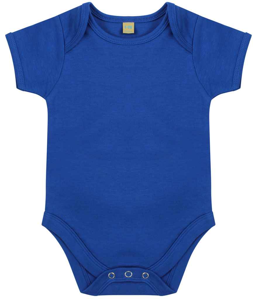 Larkwood Short Sleeve Baby Bodysuit in Royal Blue by Larkwood — Custom branded clothing by Print Press, featuring premium embroidery produced in our specialist print lab in the UK.