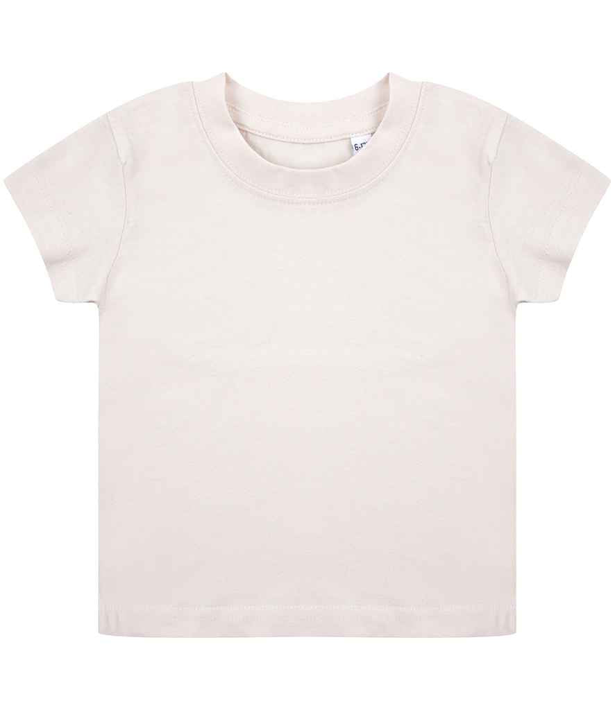Larkwood Baby/Toddler Organic T-Shirt in Natural by Larkwood — Custom branded clothing by Print Press, featuring premium embroidery produced in our specialist print lab in the UK.