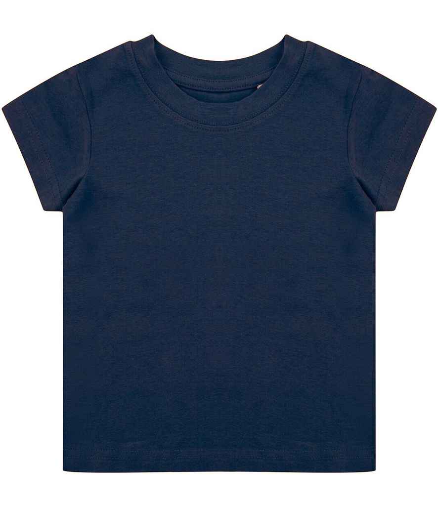 Larkwood Baby/Toddler Organic T-Shirt in Navy by Larkwood — Custom branded clothing by Print Press, featuring premium embroidery produced in our specialist print lab in the UK.