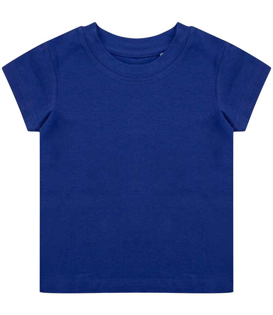 Larkwood Baby/Toddler Organic T-Shirt in Royal Blue by Larkwood — Custom branded clothing by Print Press, featuring premium embroidery produced in our specialist print lab in the UK.