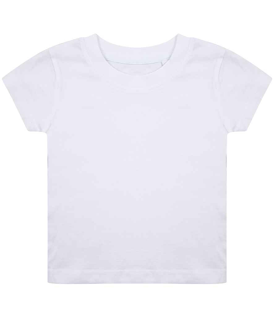 Larkwood Baby/Toddler Organic T-Shirt in White by Larkwood — Custom branded clothing by Print Press, featuring premium embroidery produced in our specialist print lab in the UK.
