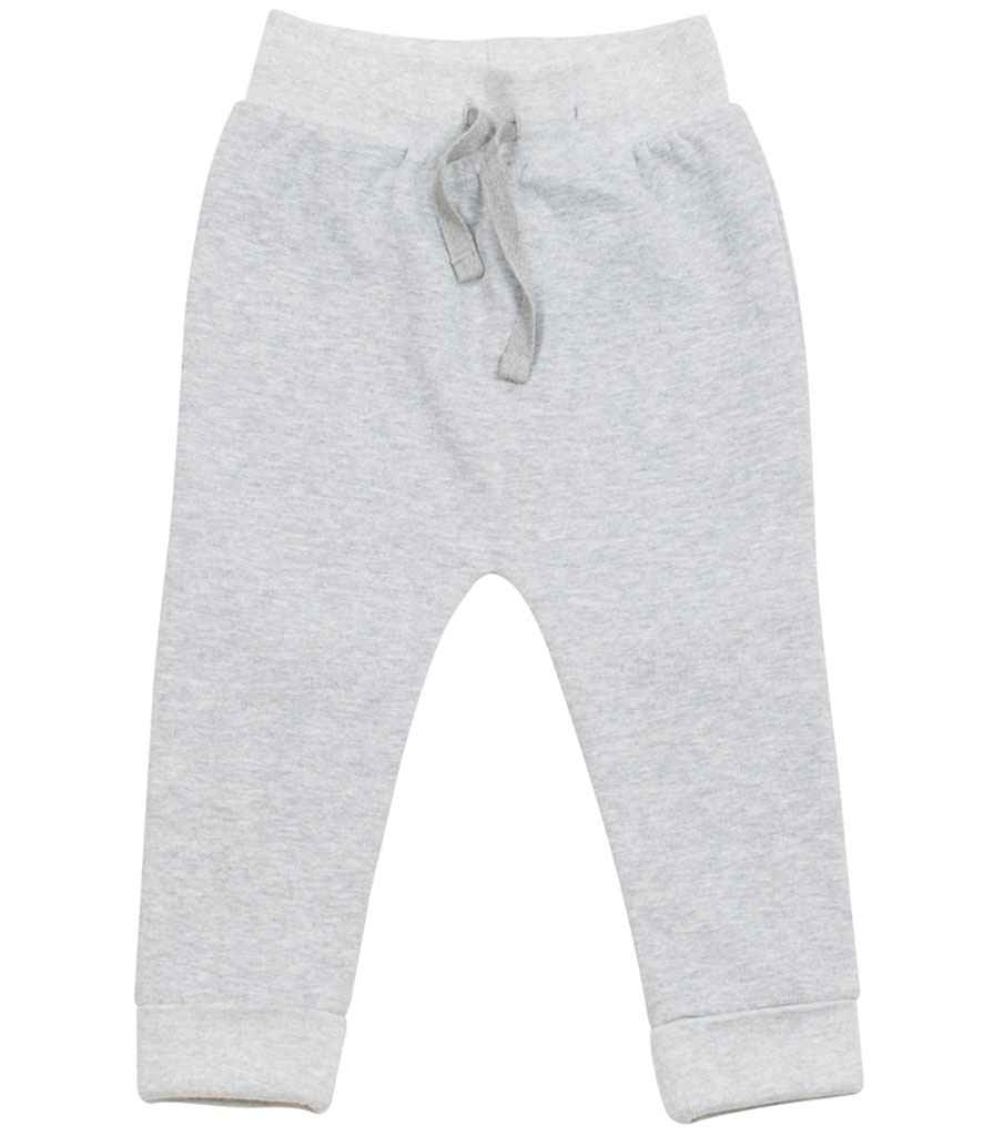Larkwood Baby/Toddler Joggers in Heather Grey by Larkwood — Custom branded clothing by Print Press, featuring premium embroidery produced in our specialist print lab in the UK.